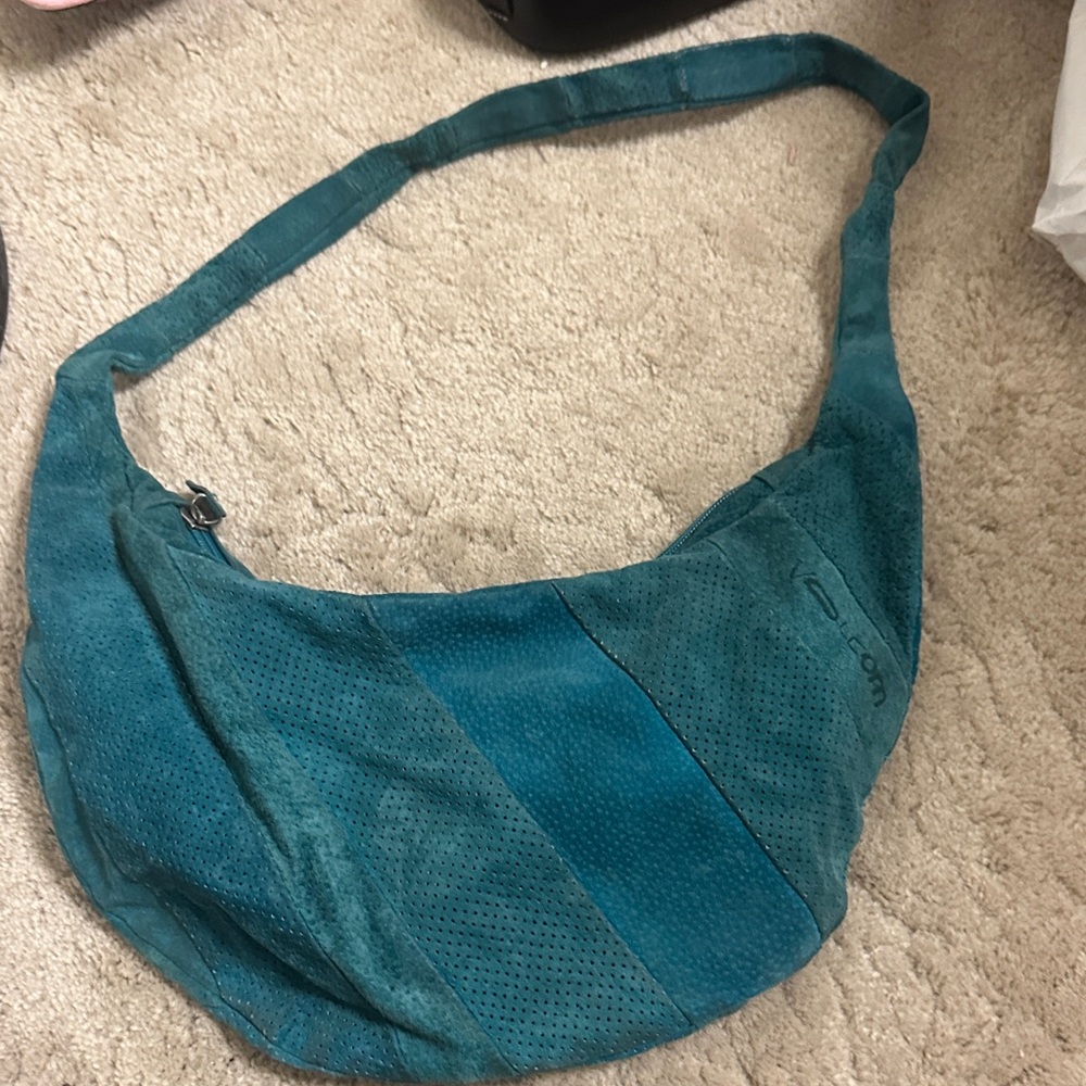 Volcom leather Stylish turquois Shoulder Bag
